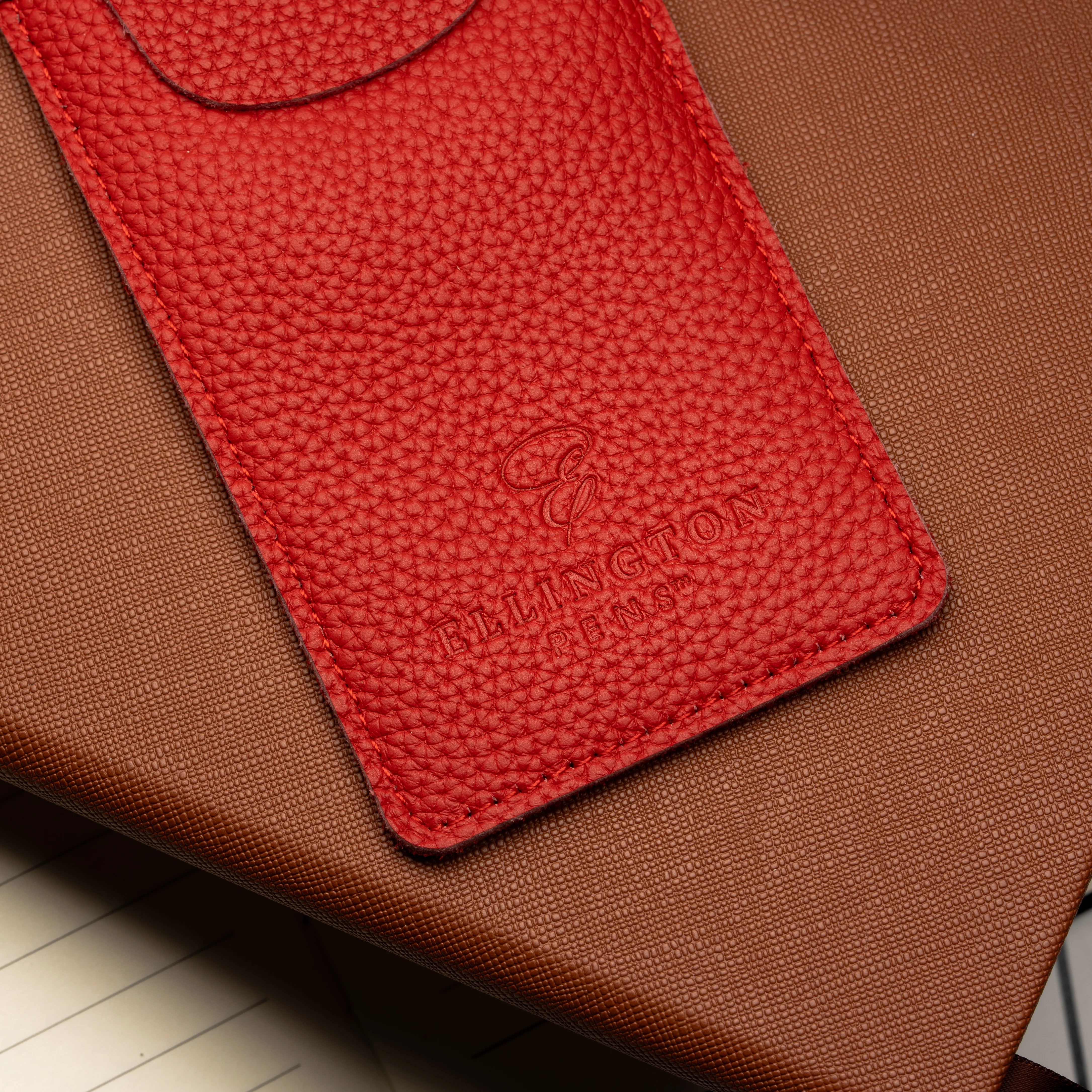 Leather Pen Case Orange - Image 7