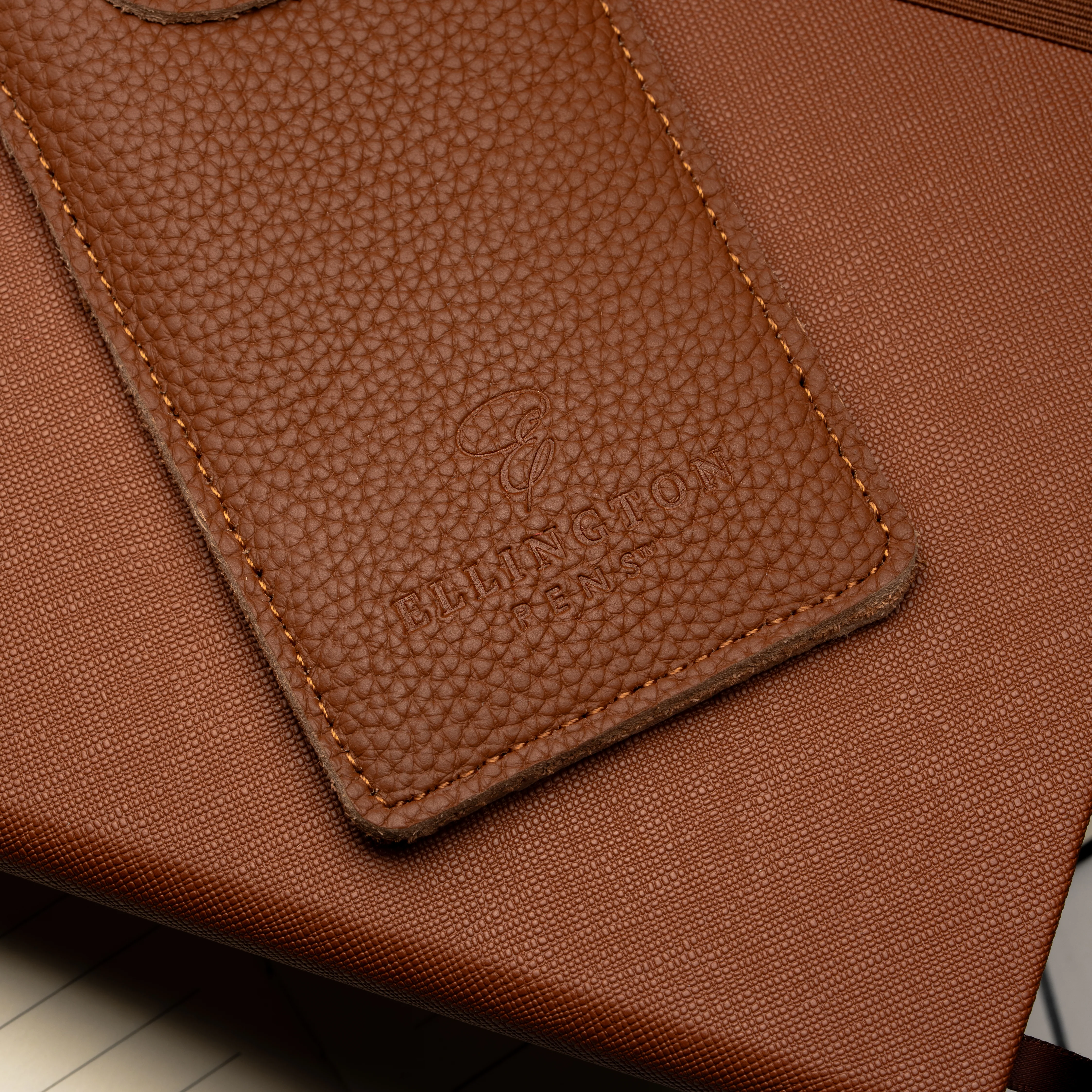 Leather Pen Case  Tan Brown - Image 2