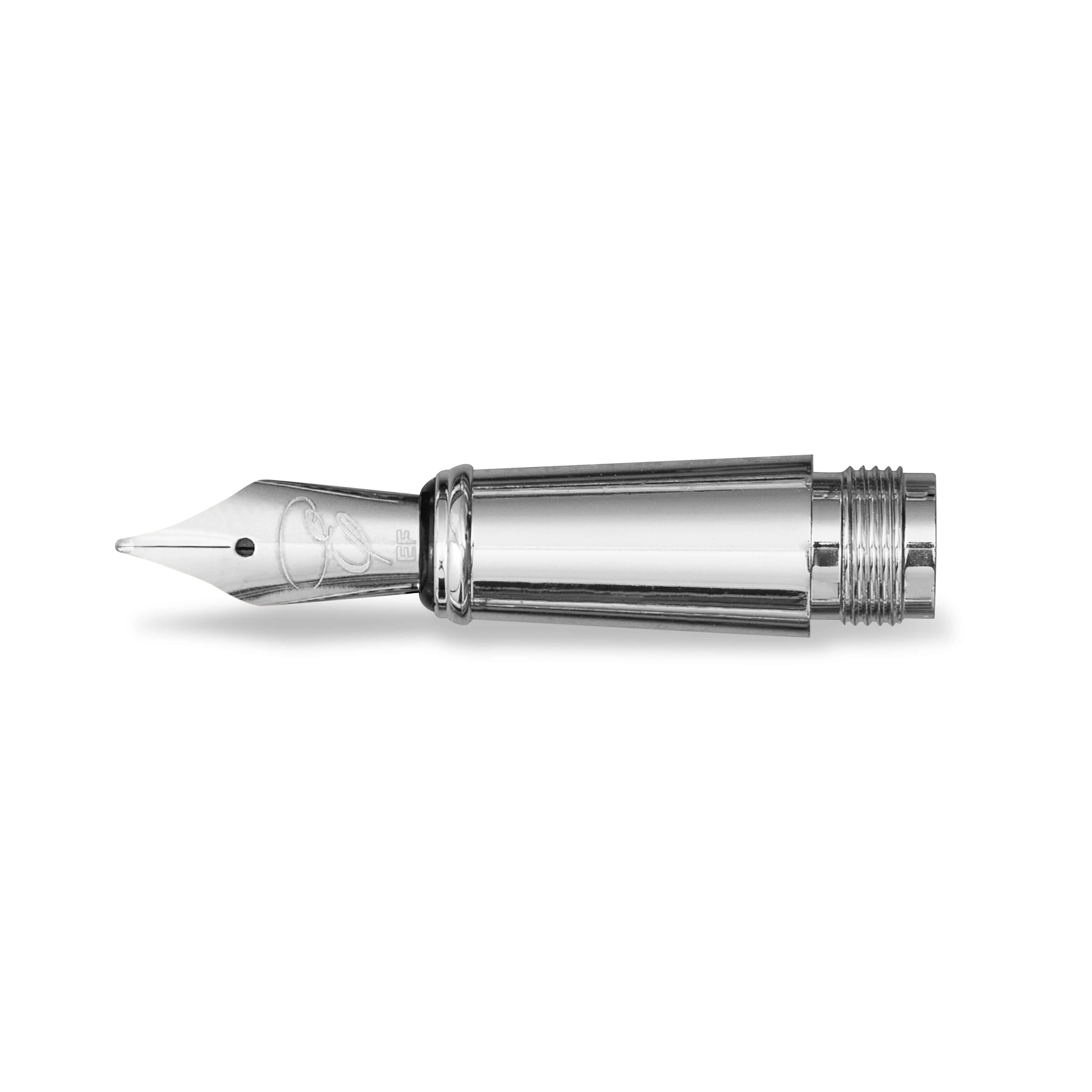 Replacement Nib with Ink Converter - Silver - Image 11