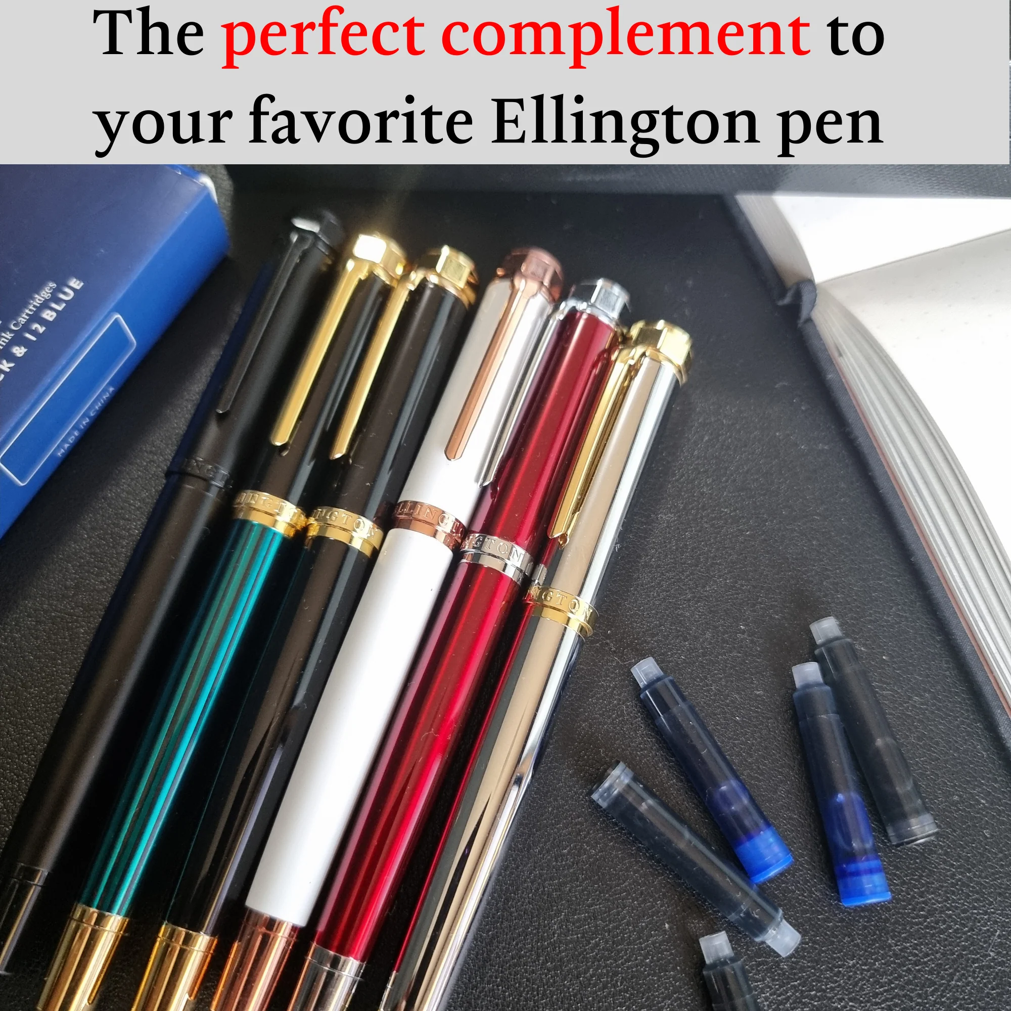 Refill Ink Cartridges - 24 Pack - Compatible with Ellington Pens 24 Vibrant Ink - Image 7